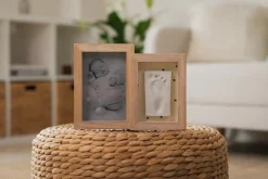 Dwupanelowa ramka na odcisk i zdjęcie - Serca