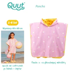 Ręczniki I Myjki | QUUT Dwustronne poncho kąpielowe dla dzieci Banana Pink