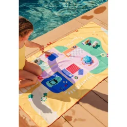 Ręczniki I Myjki|Ręczniki I Myjki | QUUT Dwustronny ręcznik plażowy PlayTowels - Doll house