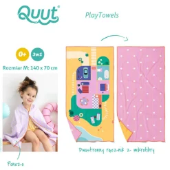 Ręczniki I Myjki|Ręczniki I Myjki | QUUT Dwustronny ręcznik plażowy PlayTowels - Doll house