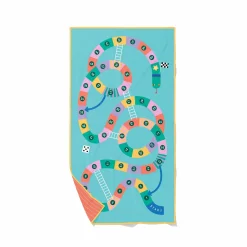 Dwustronny ręcznik plażowy PlayTowels - Snakes & Ladders
