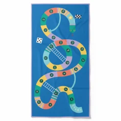 Dwustronny ręcznik plażowy PlayTowels - Snakes & Ladders