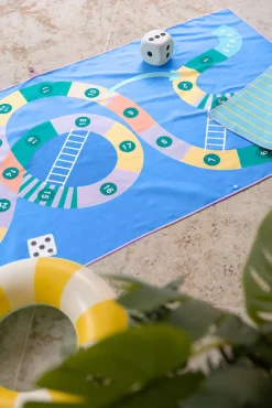 Dwustronny ręcznik plażowy PlayTowels - Snakes & Ladders