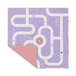 Ręczniki I Myjki | QUUT Dwustronny ręcznik plażowy PlayTowels 180 x 180cm - Road lavender