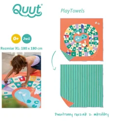 Ręczniki I Myjki|Ręczniki I Myjki | QUUT Dwustronny ręcznik plażowy PlayTowels - Game of the goose