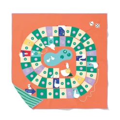Ręczniki I Myjki|Ręczniki I Myjki | QUUT Dwustronny ręcznik plażowy PlayTowels - Game of the goose