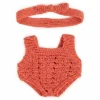 Akcesoria Dla Lalek | Lillitoy Dzianinowy zestaw dla lalki Miniland 21 cm – rompers z opaską