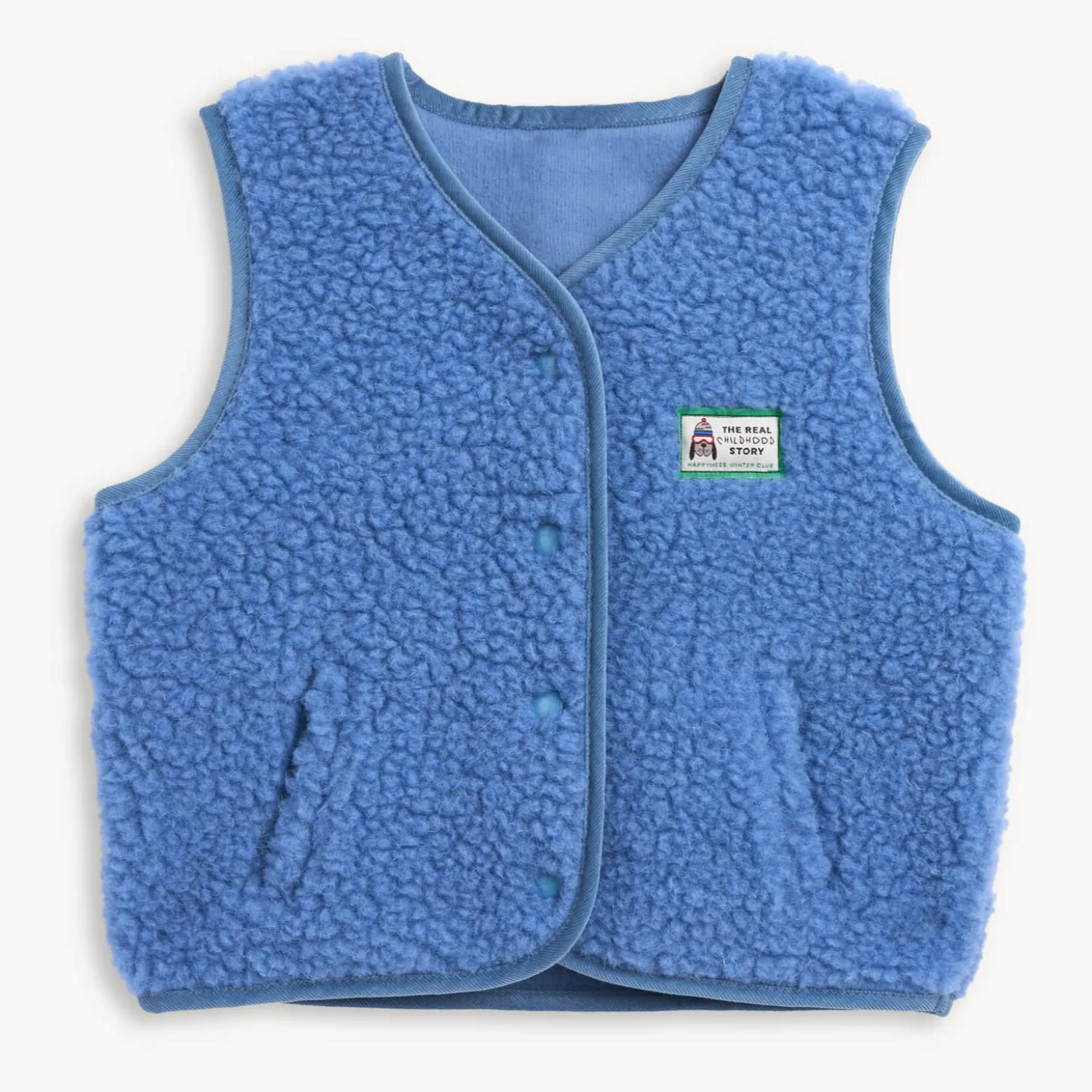 Ubranka Dziecięce | Happymess Dziecięca kamizelka merino - ice blue