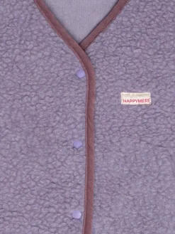 Ubranka Dziecięce | Happymess Dziecięca kamizelka merino - lilac cloud