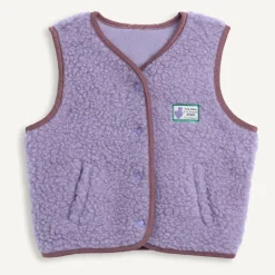 Ubranka Dziecięce | Happymess Dziecięca kamizelka merino - lilac cloud