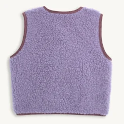 Ubranka Dziecięce | Happymess Dziecięca kamizelka merino - lilac cloud