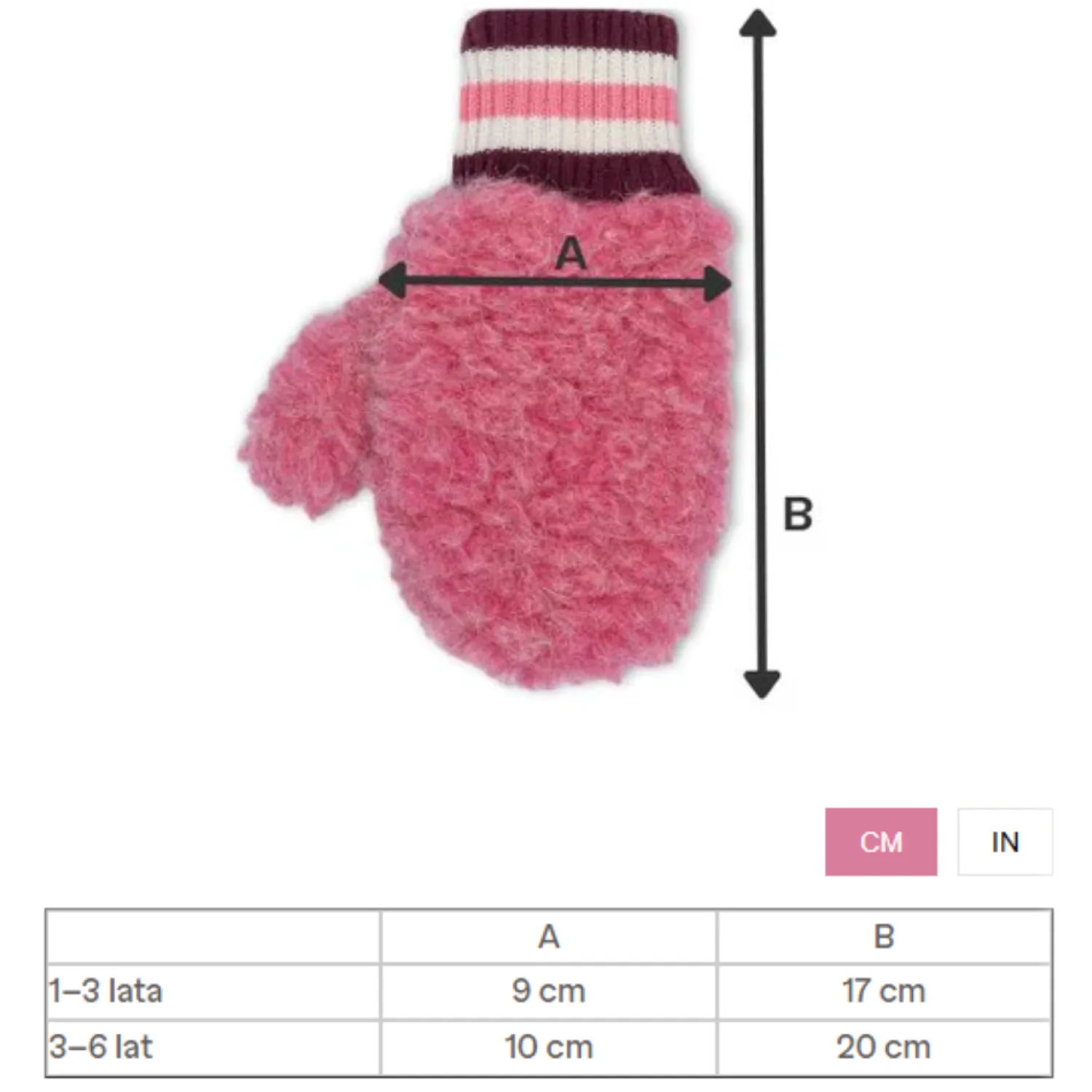 Rękawiczki | Happymess Dziecięce rękawiczki z wełny merino - dusty pink