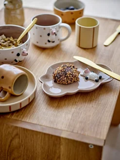 Naczynia Dla Dzieci | Bloomingville Mini Dziecięcy kubek z kamionki - Dolly, Brown