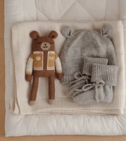Buciki I Kapcie | Main Sauvage Dziergane buciki niechodki - grey