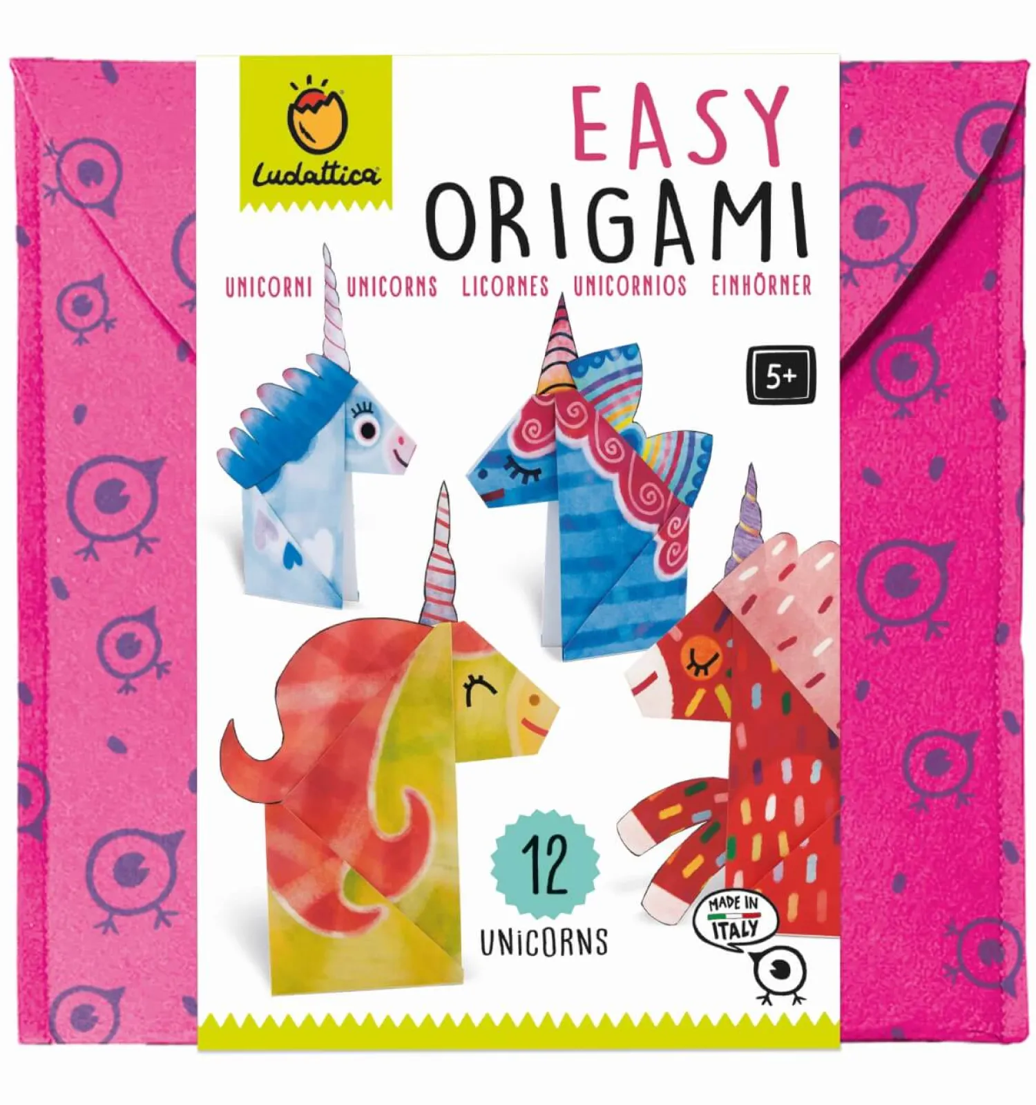 6 Lat+|7 Lat+ | Ludattica EASY ORIGAMI - zestaw kreatywny - JEDNOROŻCE