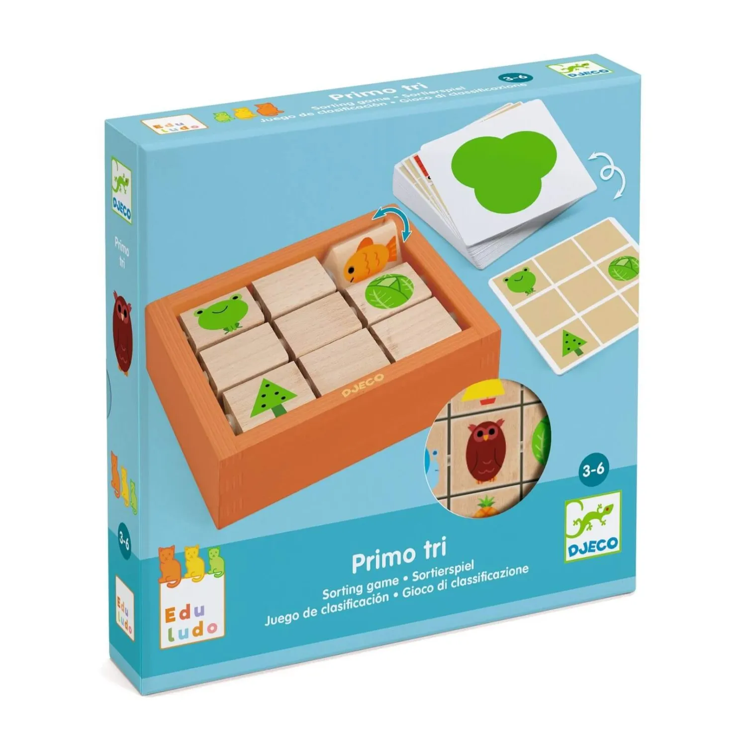 Edukacyjne|Drewniane | Djeco Eduludo - gra PRIMO TRI