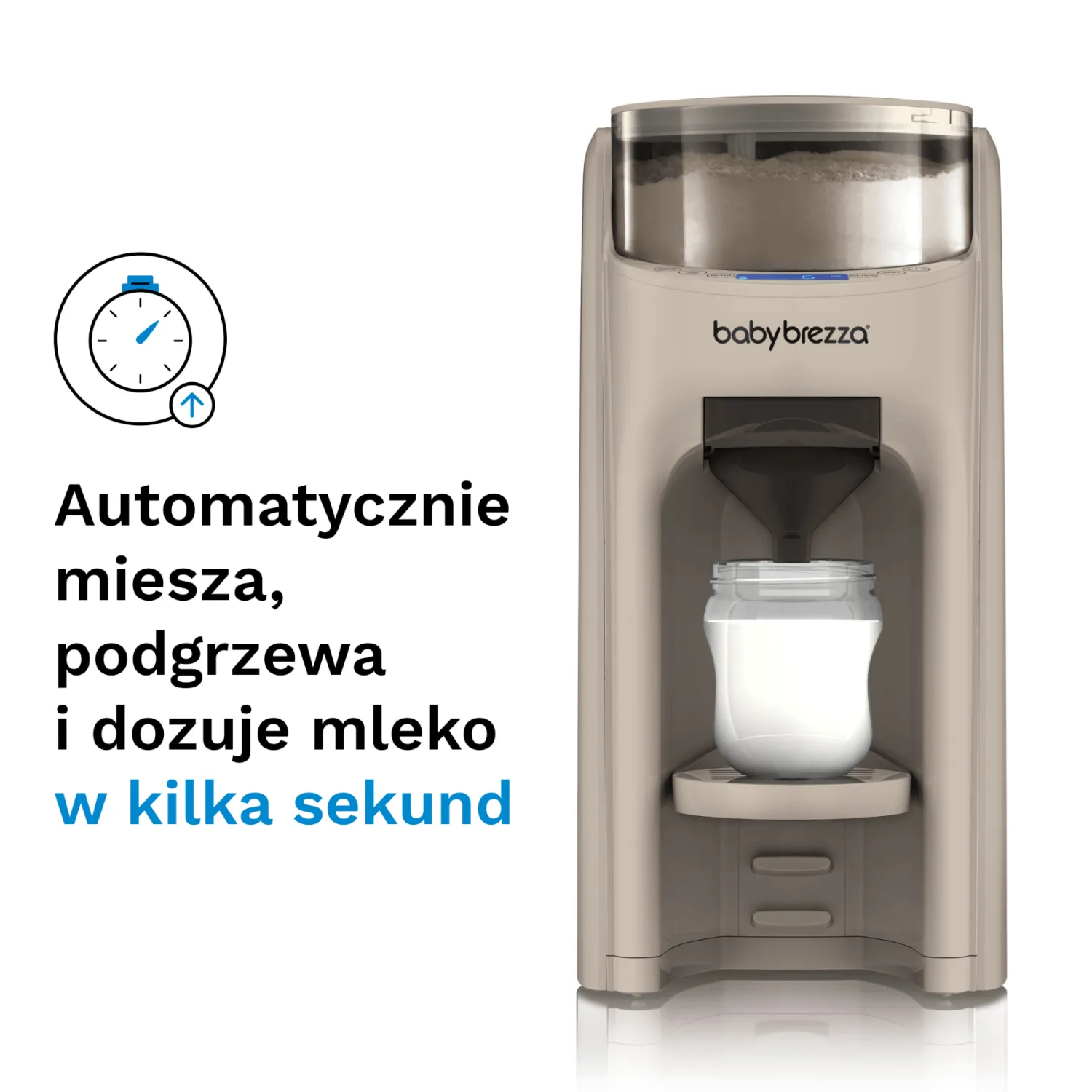 Ułatwiacze Życia|Akcesoria Do Butelek | Baby Brezza Ekspres do mleka Formula Pro Advanced Beige FRP0247