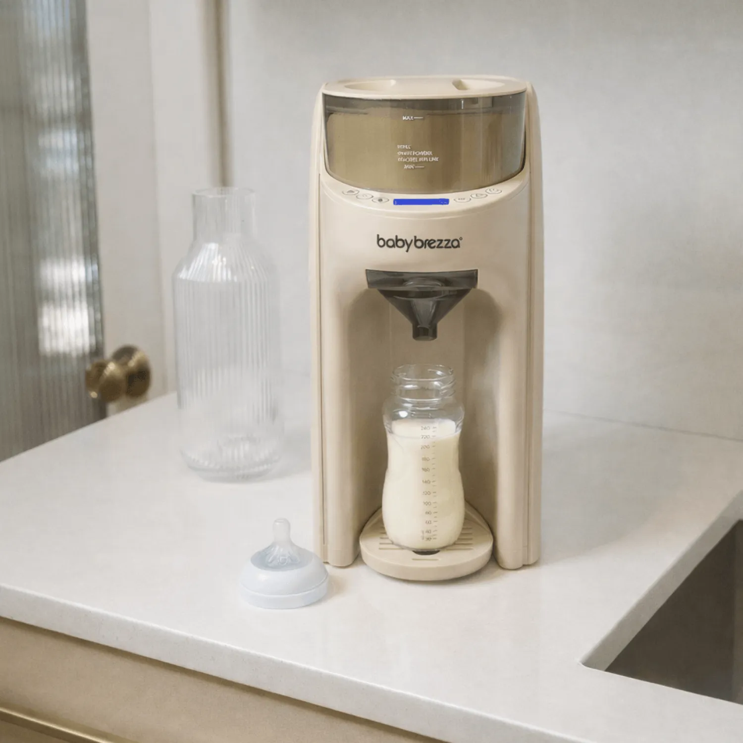 Ułatwiacze Życia|Akcesoria Do Butelek | Baby Brezza Ekspres do mleka Formula Pro Advanced Beige FRP0247