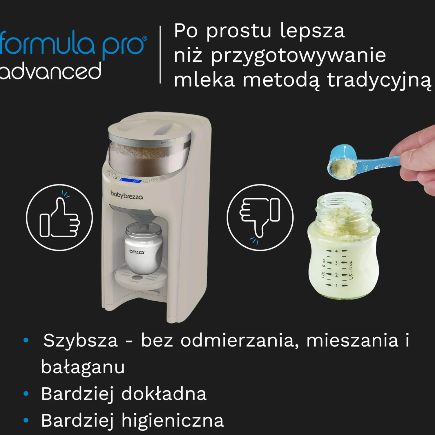 Ułatwiacze Życia|Akcesoria Do Butelek | Baby Brezza Ekspres do mleka Formula Pro Advanced Beige FRP0247