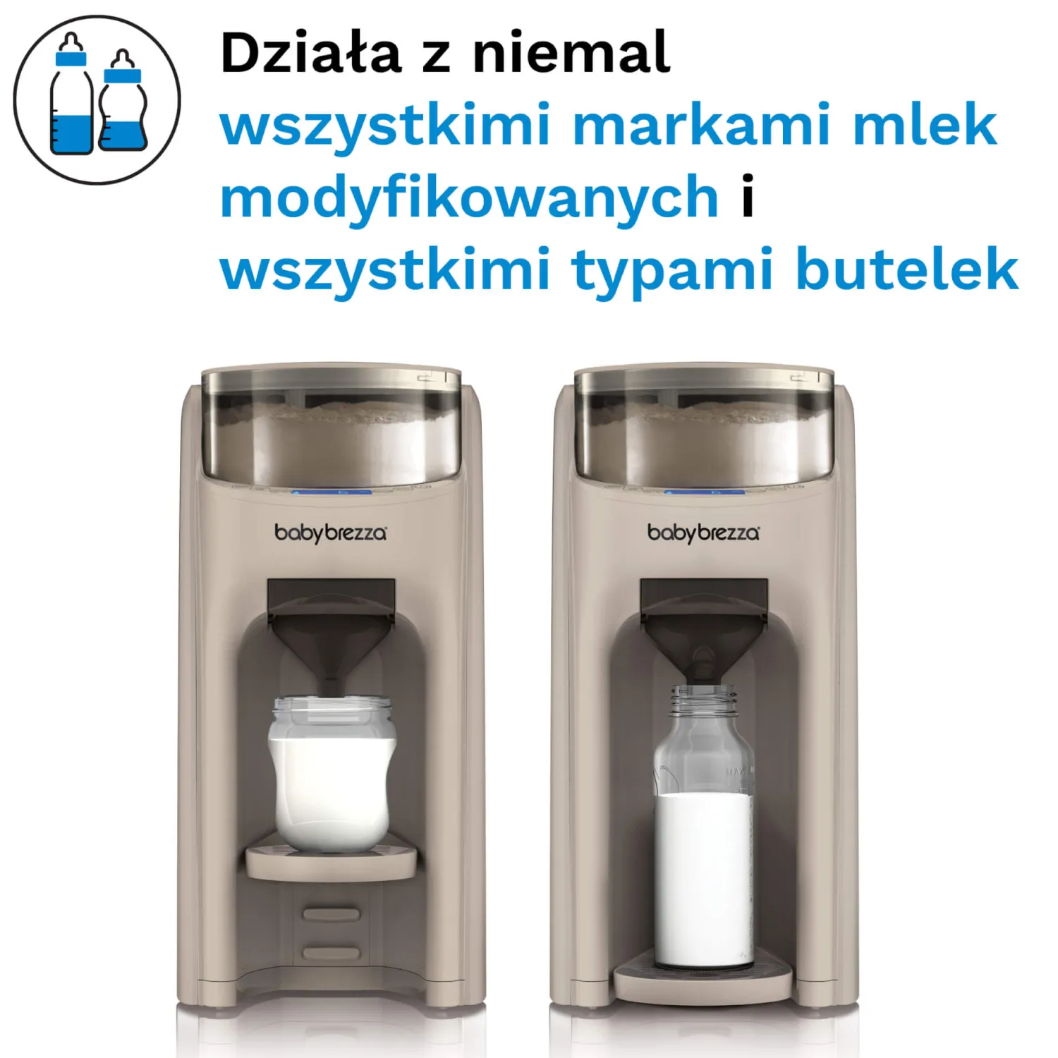 Ułatwiacze Życia|Akcesoria Do Butelek | Baby Brezza Ekspres do mleka Formula Pro Advanced Beige FRP0247