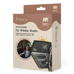 Akcesoria Samochodowe | SIPO Elastyczne osłony przeciwsłoneczne XL do samochodu - zestaw 2szt.
