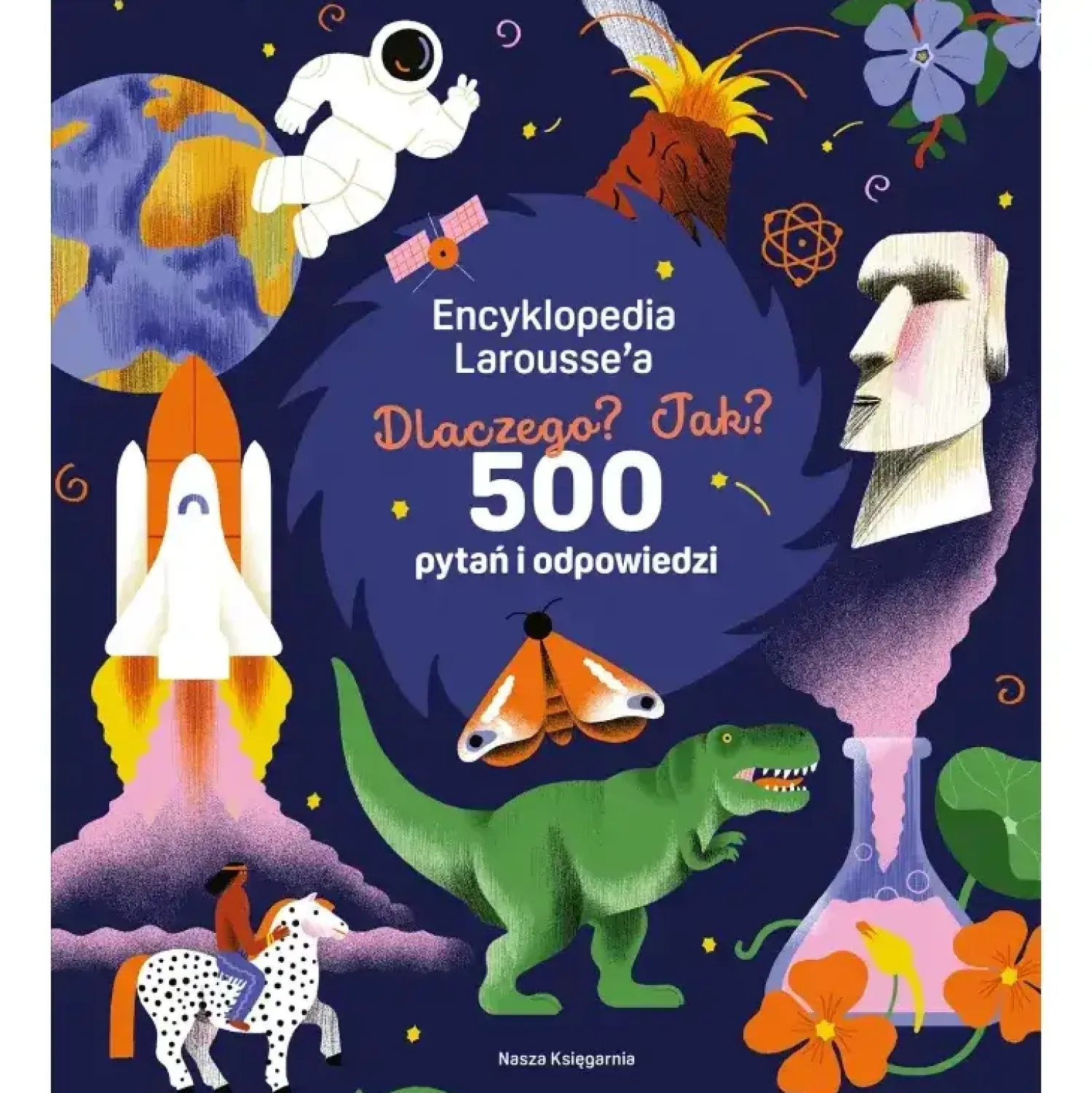 9 Lat +|5-8 Lat | Wydawnictwo Nasza Księgarnia Encyklopedia Larousse'a. Dlaczego? Jak? 500 pytań i odpowiedzi