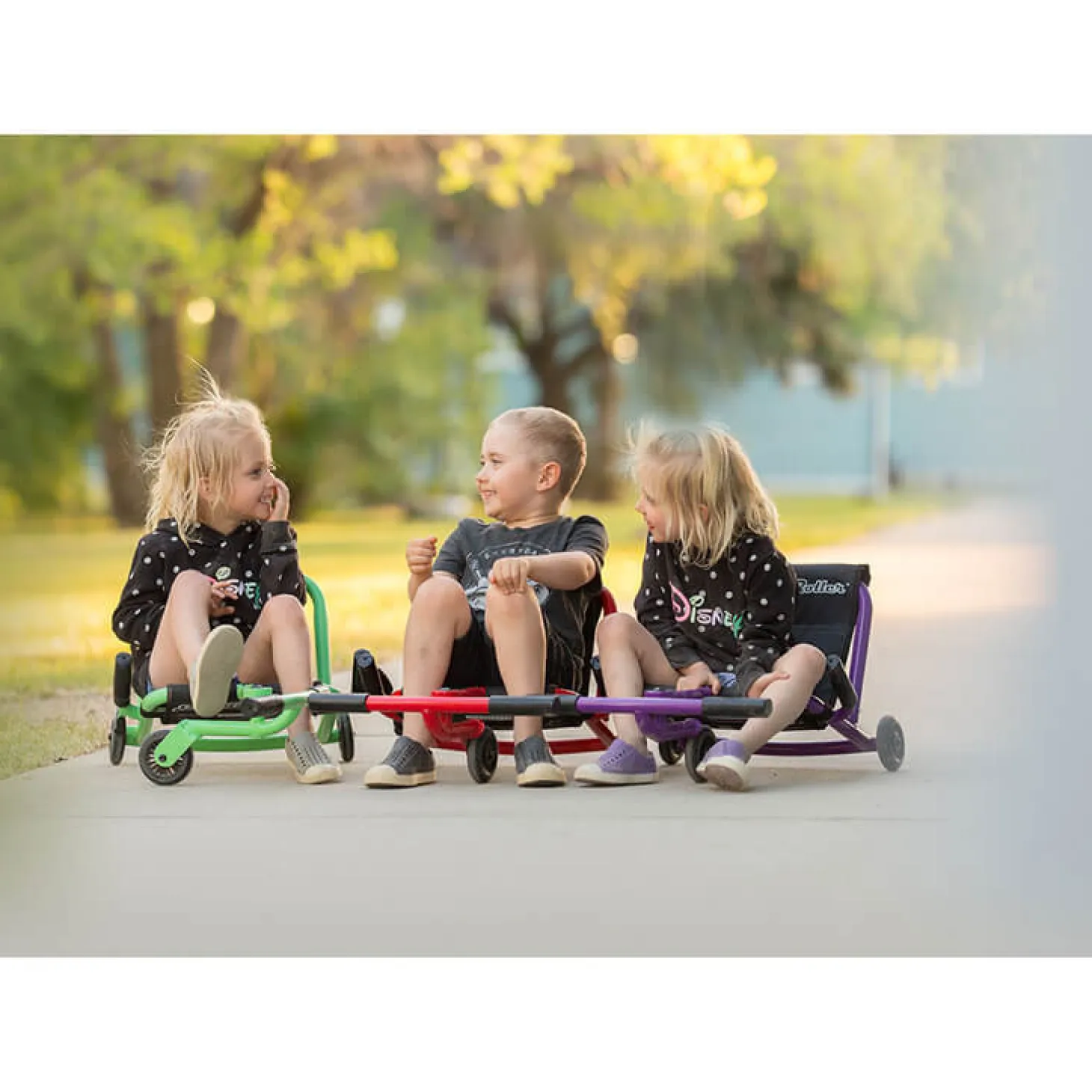 EzyRoller Classic Pojazd gokart napędzany nogami klasyczny 3-12 lat - Metal Black
