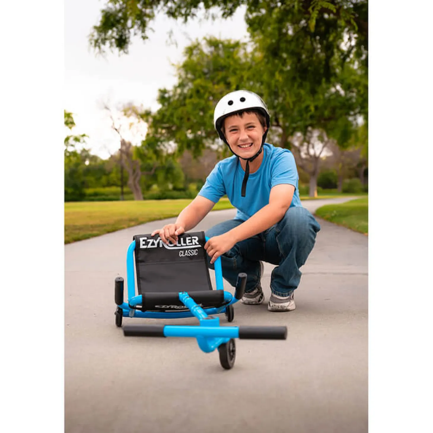 EzyRoller Classic Pojazd gokart napędzany nogami klasyczny 3-12 lat - Metal Black