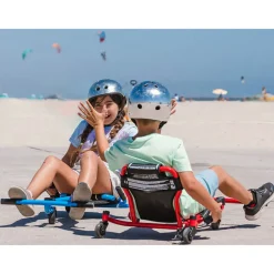 6 Lat+|7 Lat+ | EzyRoller Spinner X Pojazd gokart napędzany nogami z funkcją 360° 4-12 lat - Blue