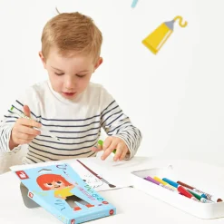 7 Lat+|8 Lat+ | Janod Flamastry pędzelkowe 10 kolorów 3+