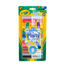 6 Lat+|3 Lata + | Crayola Flamastry stożkowe dla dzieci zmywalne Mini, 14szt.