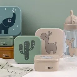 Lunchboxy|Przechowywanie Jedzenia | Done by Deer Friends zestaw pojemników 3szt. sand