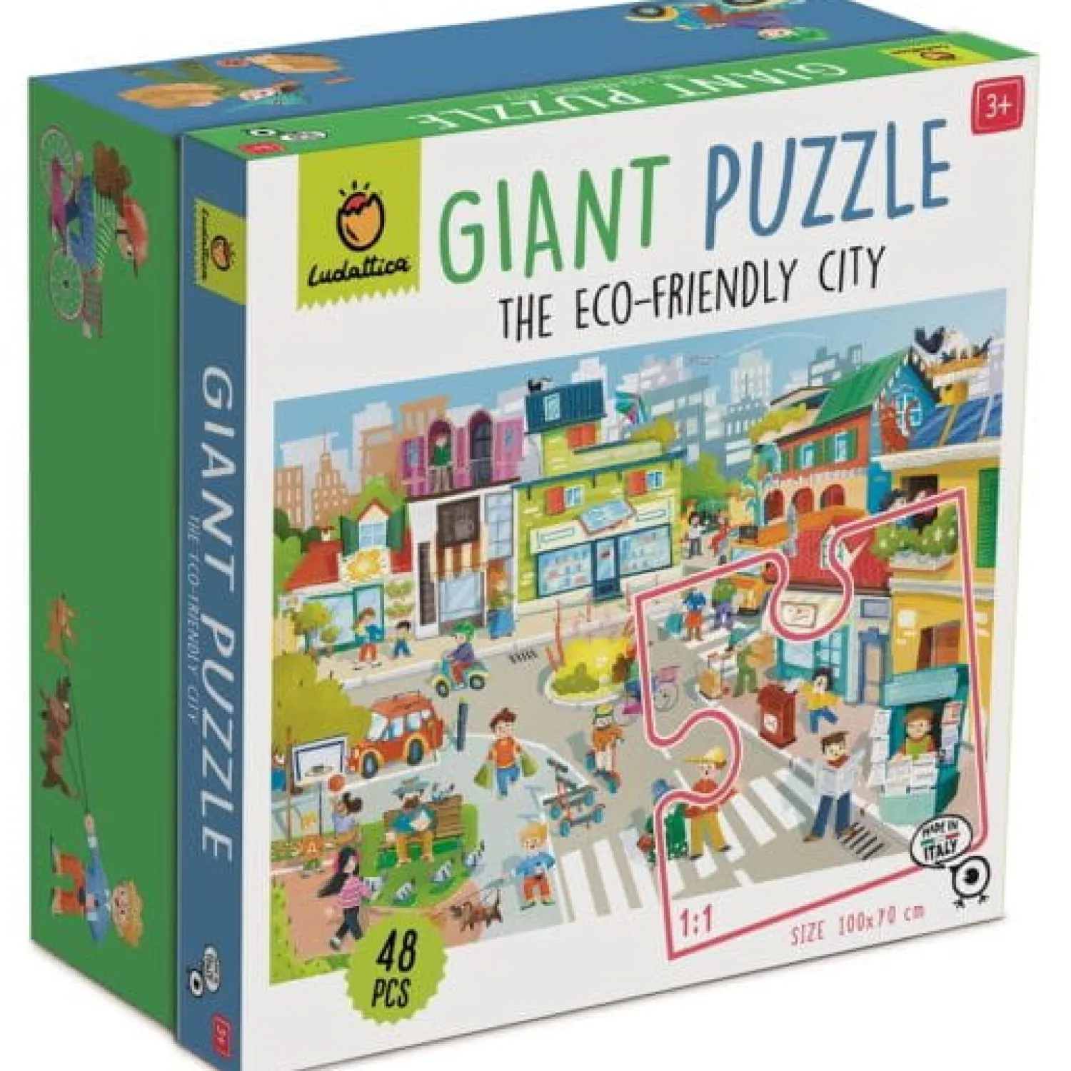 4 Lata +|Puzzle | Ludattica GIGANT PUZZLE – puzzle podłogowe – EkoMIASTO