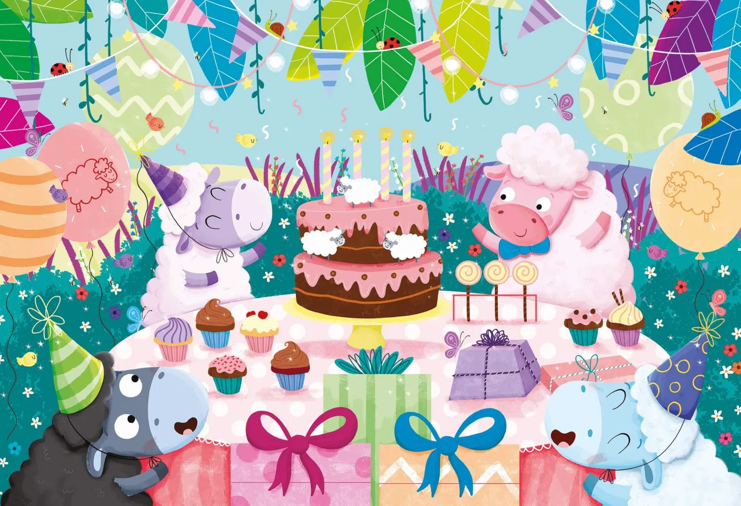 Puzzle | Ludattica GIGANT PUZZLE - puzzle podłogowe - URODZINY - HAPPY BIRTHDAY!