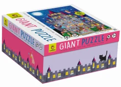 Puzzle | Ludattica GIGANT PUZZLE – puzzle podłogowe – ZAMEK Z WRÓŻKAMI I ORKAMI