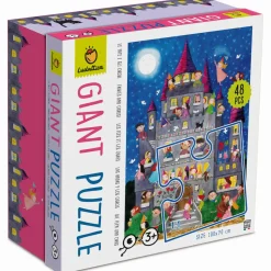 Puzzle | Ludattica GIGANT PUZZLE – puzzle podłogowe – ZAMEK Z WRÓŻKAMI I ORKAMI