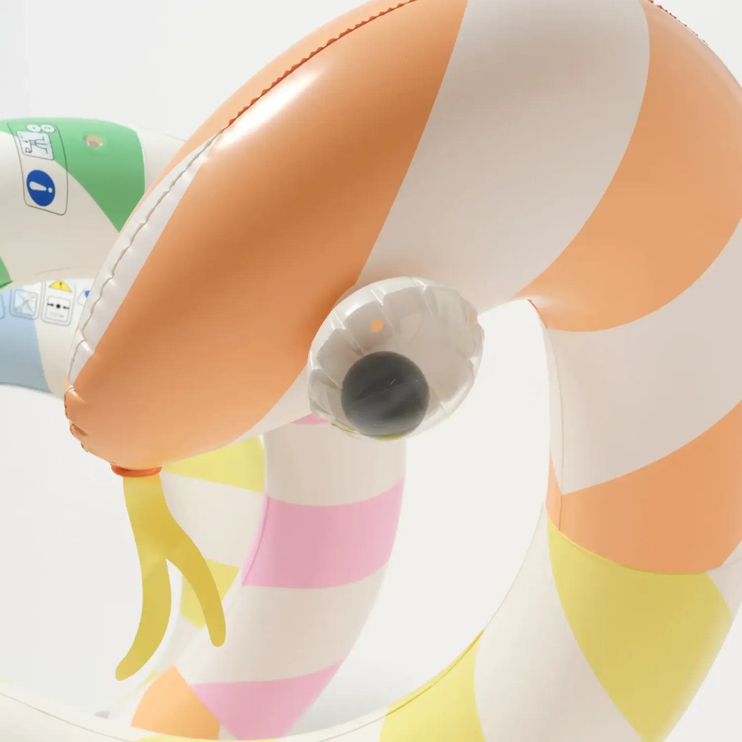 6 Lat+|3 Lata + | Sunny Life Gigantyczny dmuchany makaron Sorbet Stripe