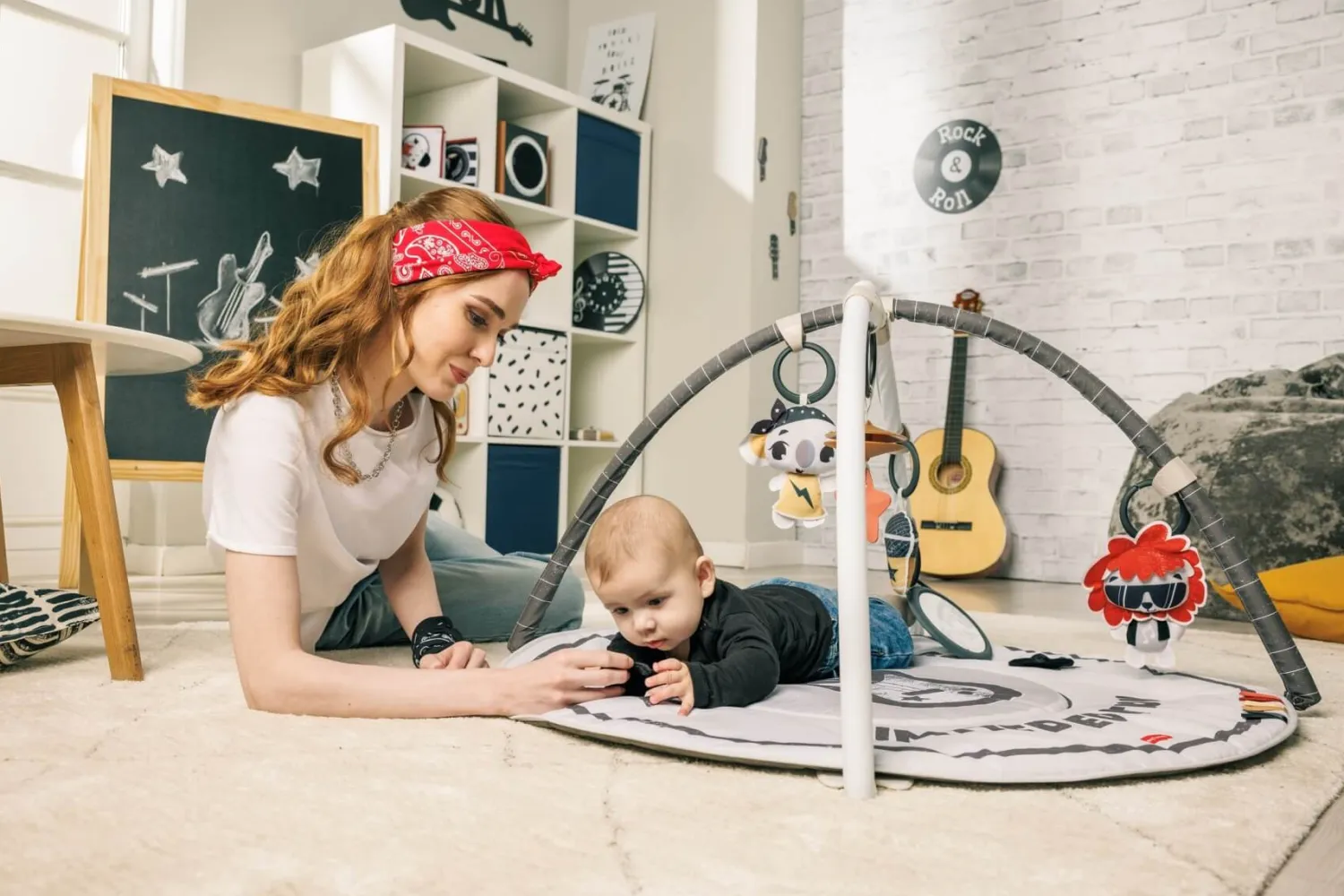 Maty Edukacyjne|Maty Edukacyjne | Tiny Love Gimnastyka, mata edukacyjna z pałąkami - Tiny Rockers