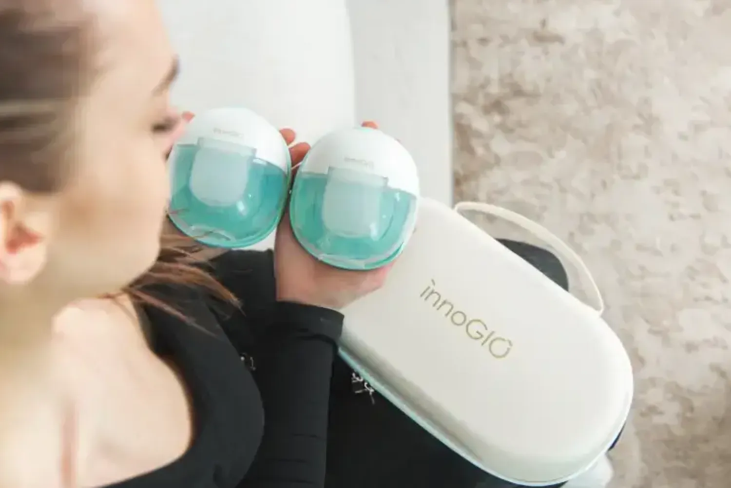 Karmienie Piersią|Laktatory | InnoGIO GIOmum Line Premium Warm Podwójny muszlowy laktator elektryczny GIO-361
