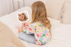 Akcesoria Łazienkowe|Dekoracje Dziecięce | InnoGIO GIOperfect lusterko różowy kotek