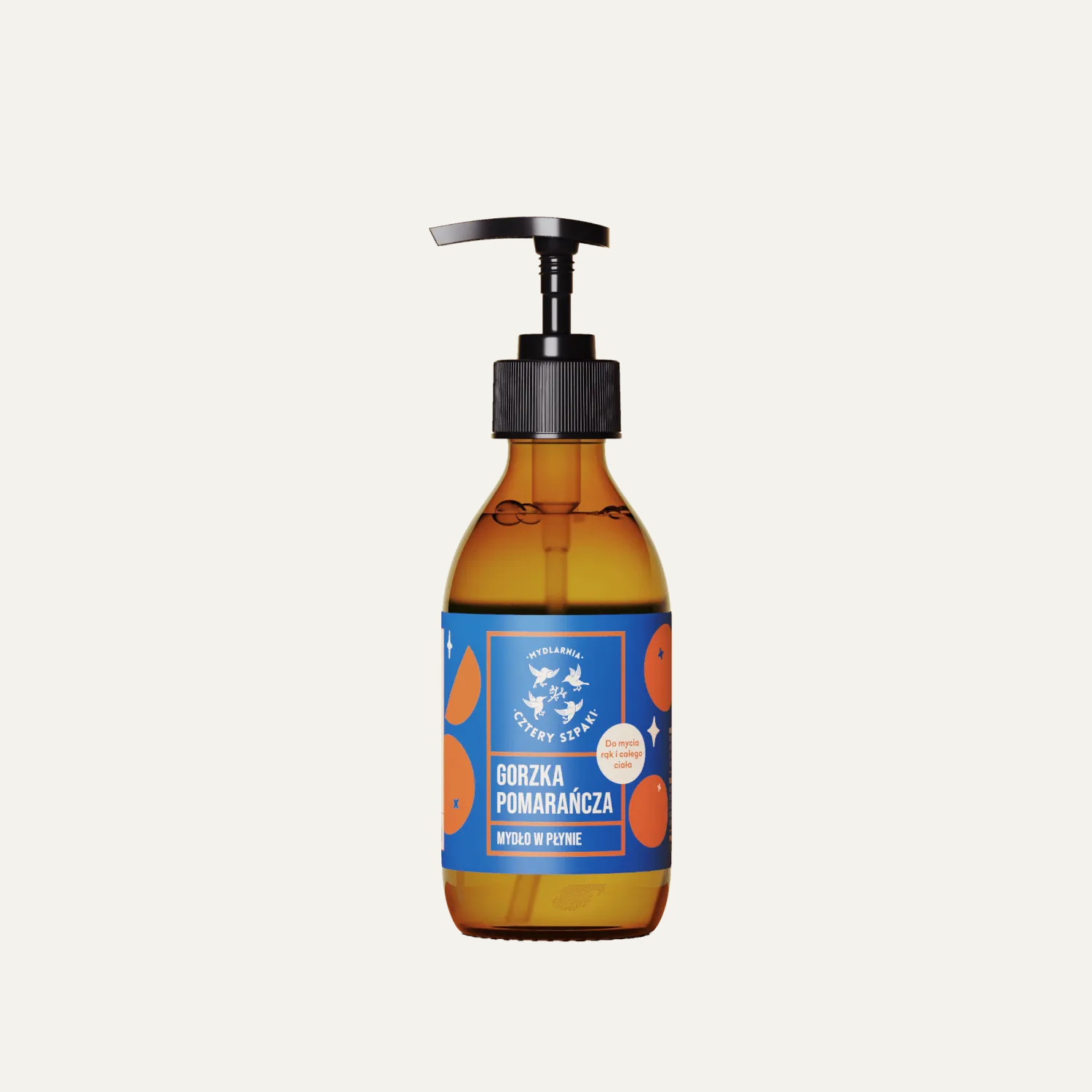 Naturalne Kosmetyki Dla Mam | Mydlarnia Cztery Szpaki Gorzka Pomarańcza - naturalne mydło w płynie, 300 ml