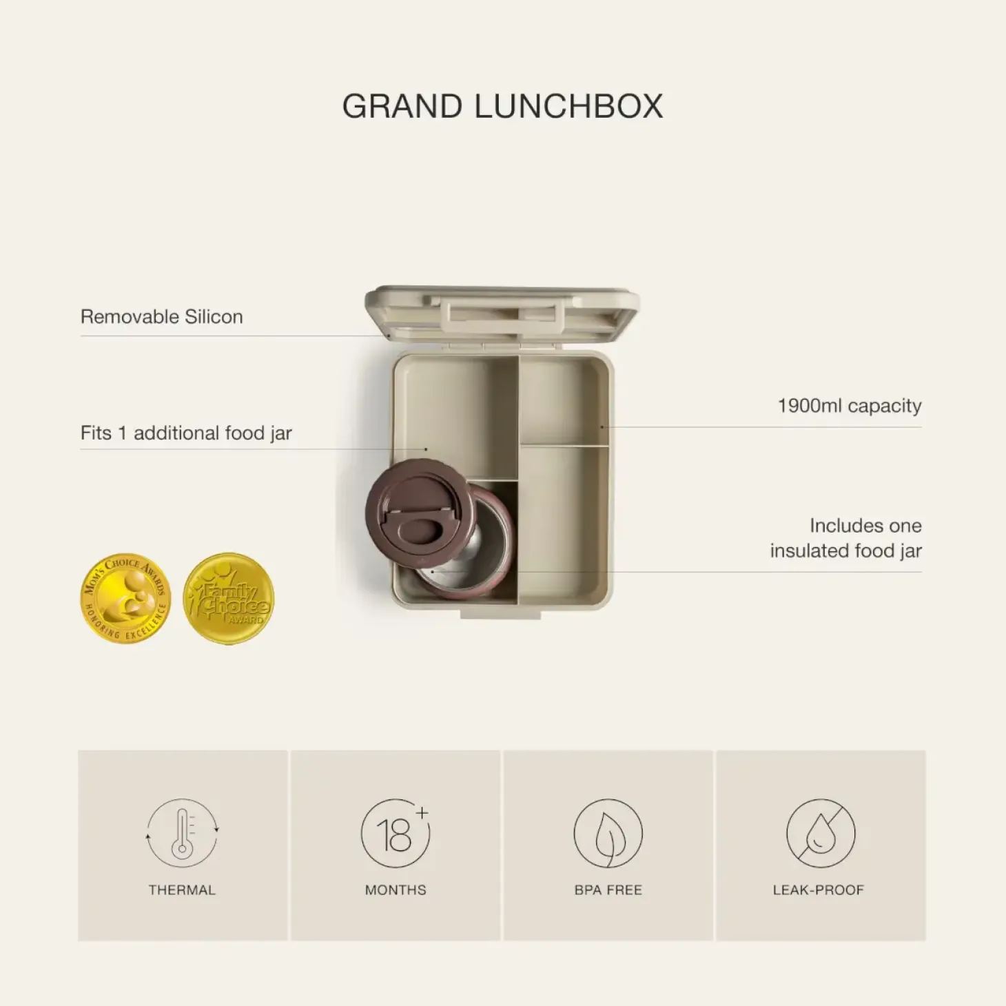 Grand lunch box z termosem - Ballerina