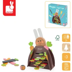 Drewniane | Janod Gra strategiczna Magiczna marchewka 3+
