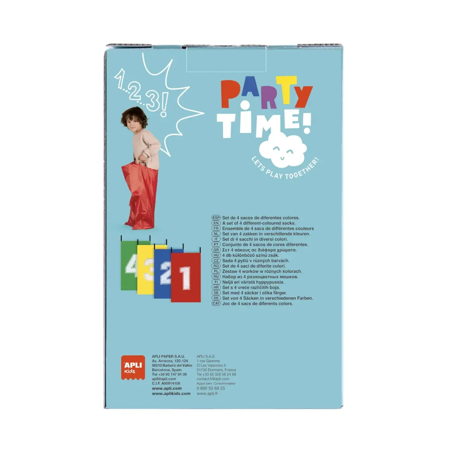 6 Lat+|Aktywizujące | Apli Kids Gra wyścig w workach