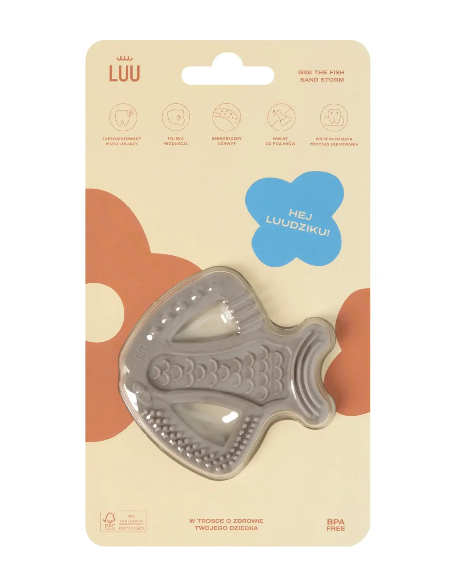 Gryzaki | LUU kids Gryzak Gigi The Fish Sand Storm