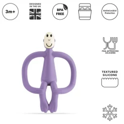 Gryzaki|Gryzaki | Matchstick Monkey Gryzak masujący ze szczoteczką Purple