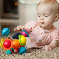Idealne W Podróży|12M+ | Fat Brain Toys Grzechotka Sensoryczna Przygoda Wimzle