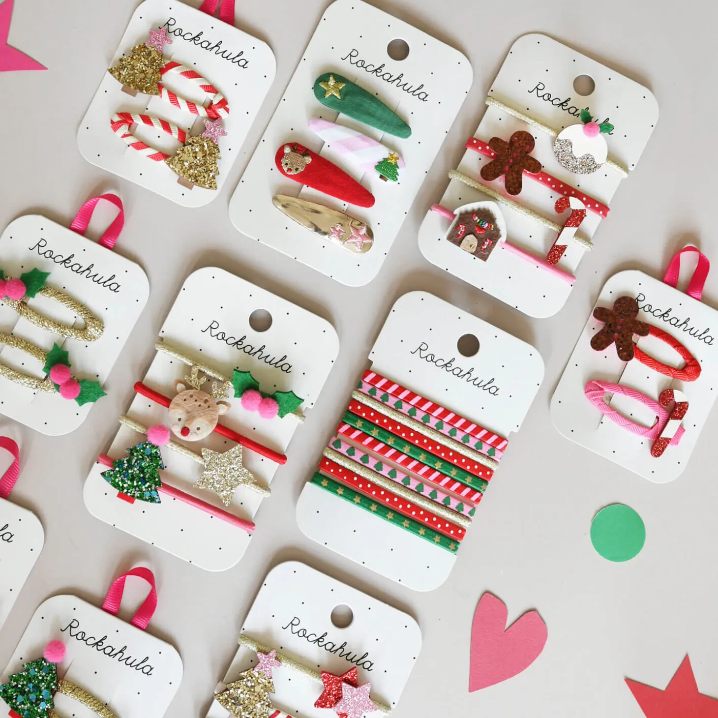 Gumki do włosów Gingerbread Christmas