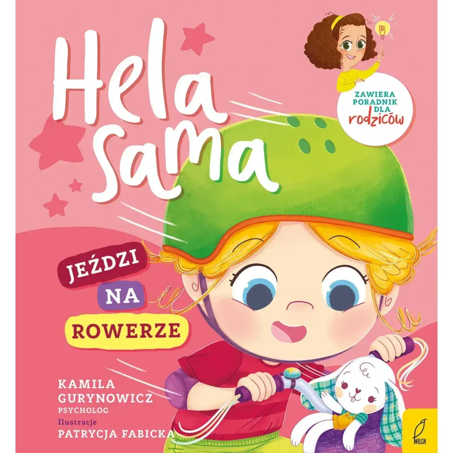 Hela sama jeździ na rowerze
