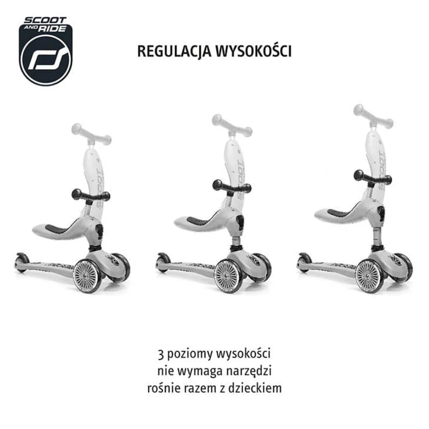 Highwaykick 1 Lifestyle 2w1 Jeździk i hulajnoga z zamykanym schowkiem 1-5 lat Green Lines